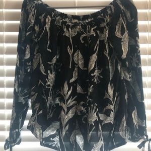 Floral long sleeve roxy blouse